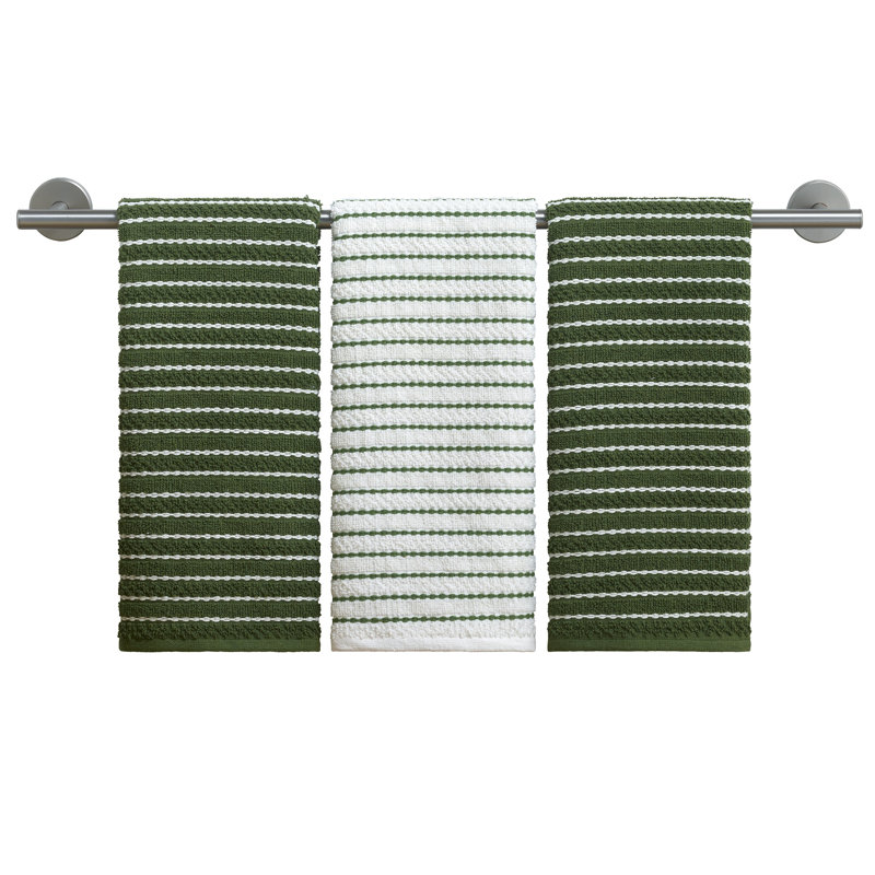 Izod Westport 3-Piece Kitchen Towel Set, Green