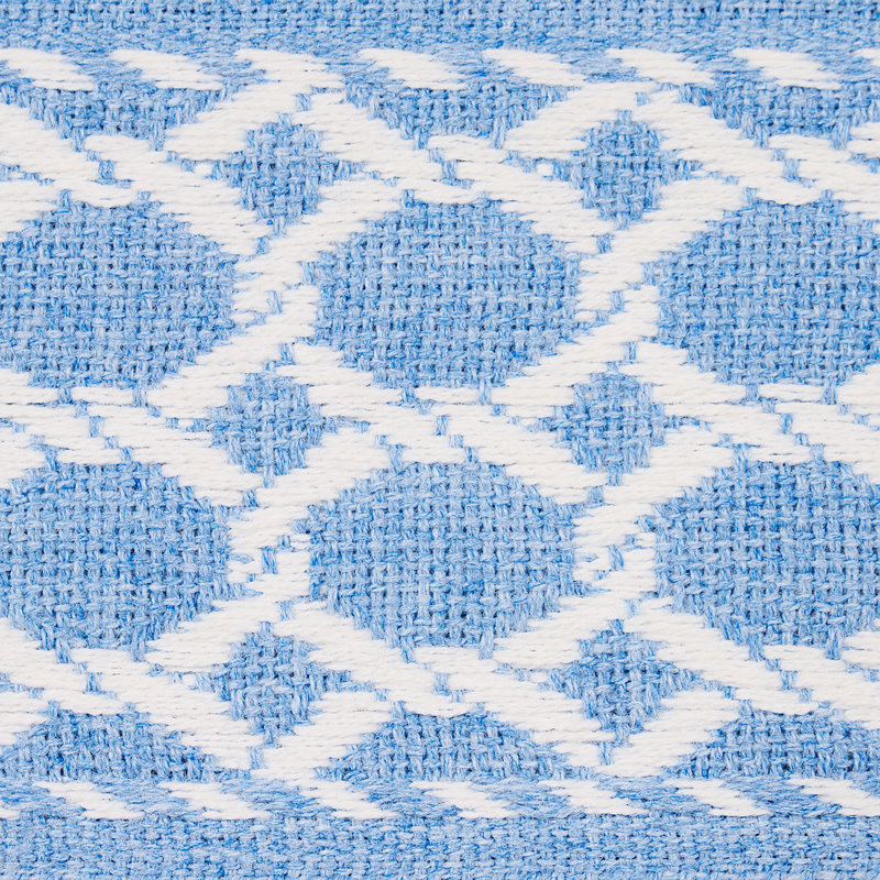 Schumacher x Mary McDonald Lattice Indoor/Outdoor Tape, Chambray