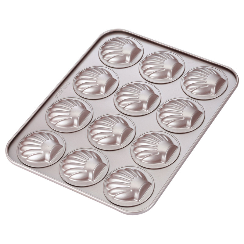 CHEFMADE 12 Cavity Scallop Madeleine Mold Cake Pan
