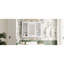 Armoire de rangement murale avec miroir et tablettes ouvertes-885887961