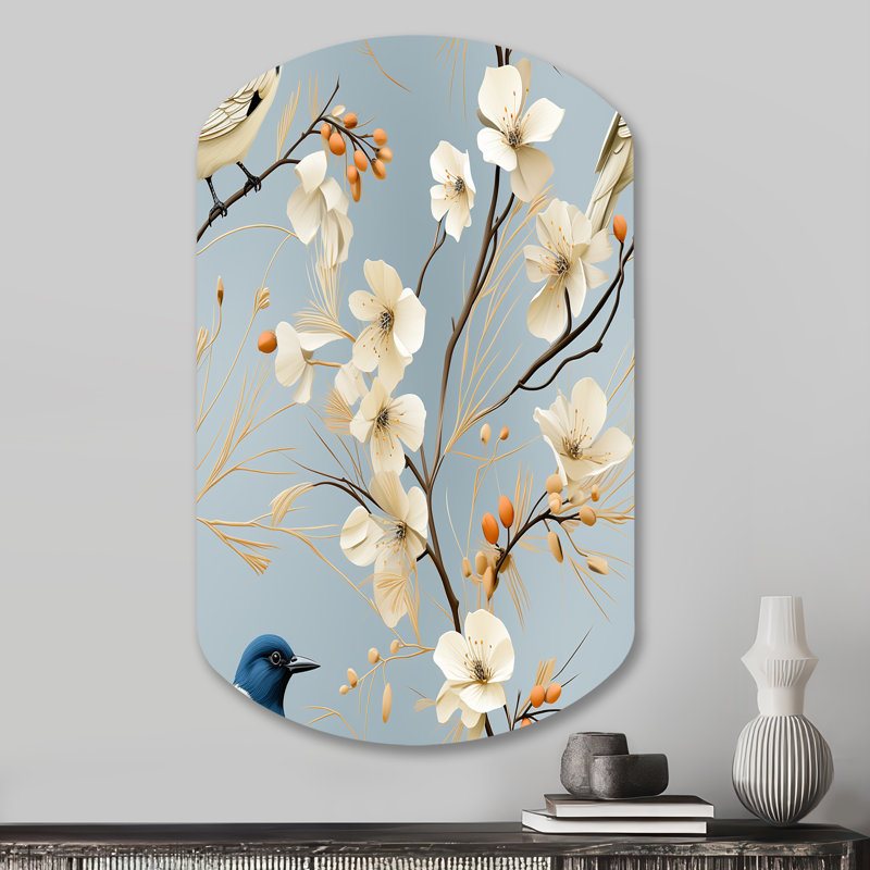 Bartouille - Art floral cylindrique asymétrique en métal, H 31 po x l 19 po