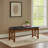 Faux Leather Upholstered Bench
