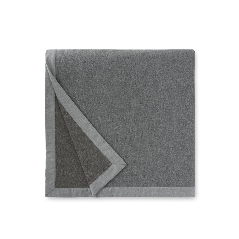 Nerino Hand Woven Blanket, Gray/Walnut, King 
