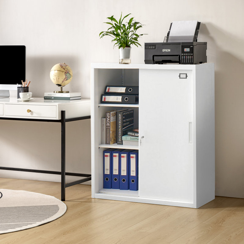 Armoire de rangement en métal l 35,5 po Ahlheim