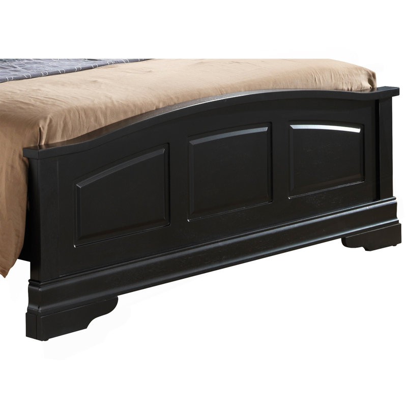 Lit double noir Elegant Traditional, Black, Full