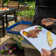 Tovolo Prep & Serve Large Marinade Tray Set With White Tray And Stratus Blue Base - Large