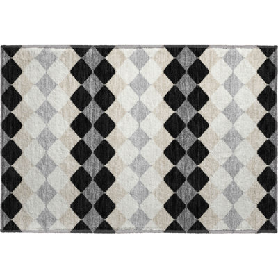 Premium Machine Washable Bunderberg AMF1007 Geometric Rug