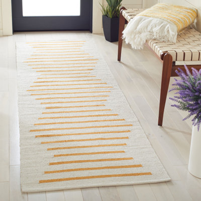 Estle Hand Woven Cotton Striped Rug