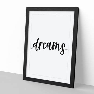 Sweet Dream No.3 - Picture Frame Typography
