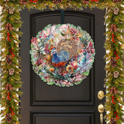 Décoration suspendue couronne de dinde Harriett