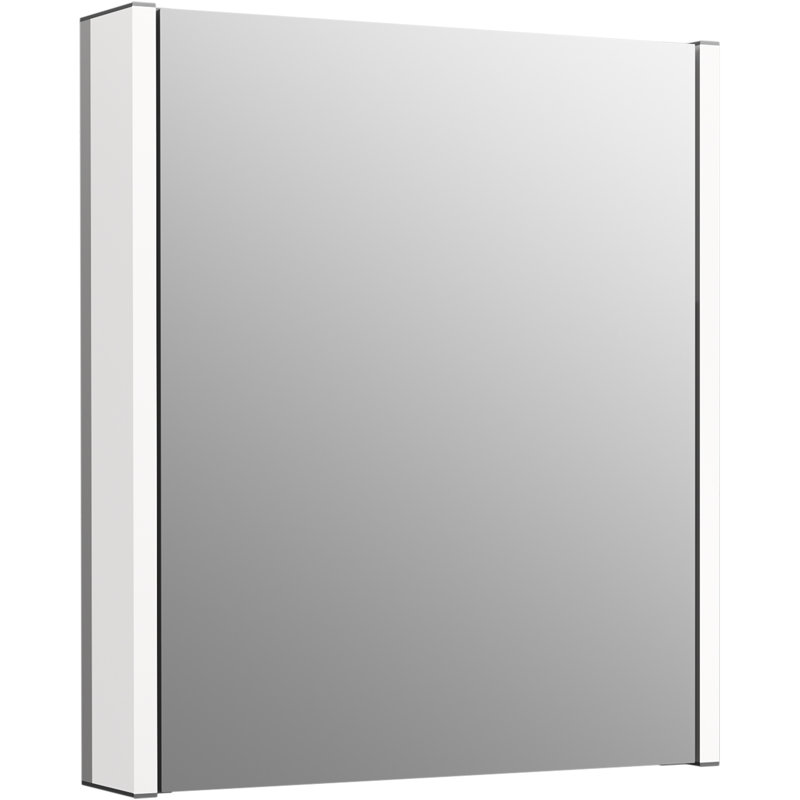 Maxstow Frameless LED Lighted Medicine Cabinet with Mirror Door