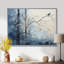 «Minimalisme beige et bleu campagne III», impression sur toile encadrée campagne-400594386-349844003