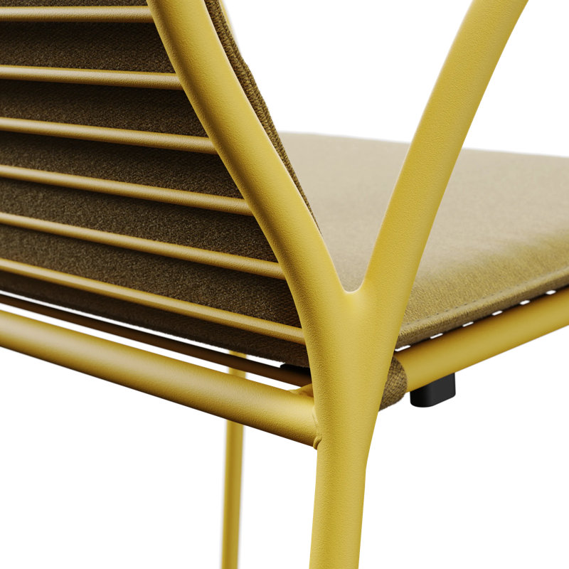XY Outdoor Dining Chair, Yellow
