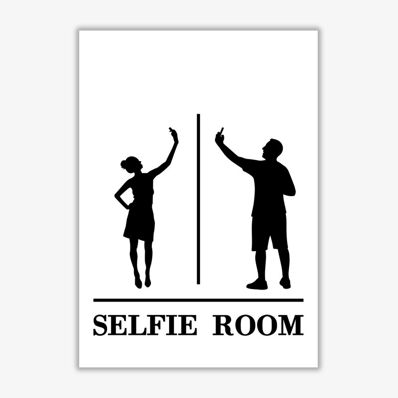 Selfie Room - Print, No Frame, 60 cm H x 42 cm W x 1 cm D
