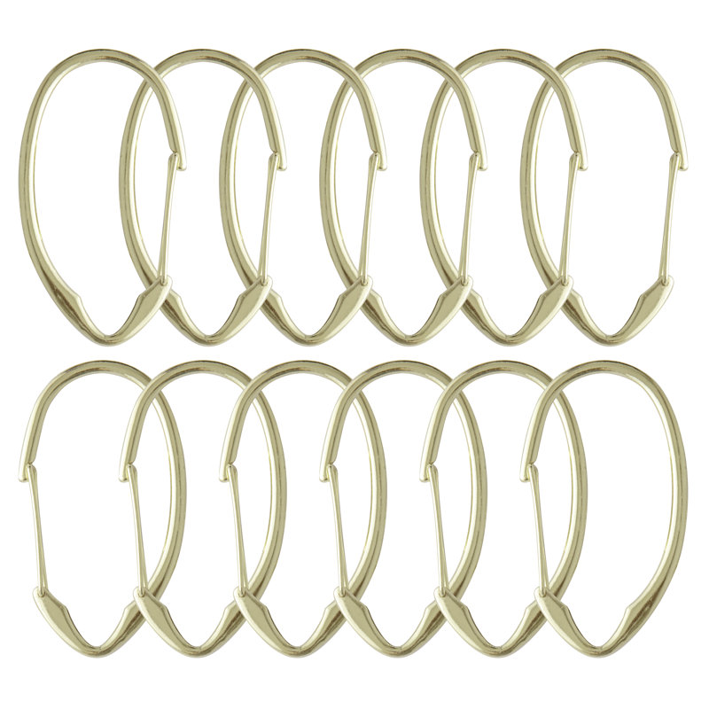 Zinc Shower Curtain Hook, Gold