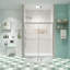 Porte de douche à dérivation, porte coulissante, avec verre trempé de 1/4 po 50-54 po x 70 po-113930983