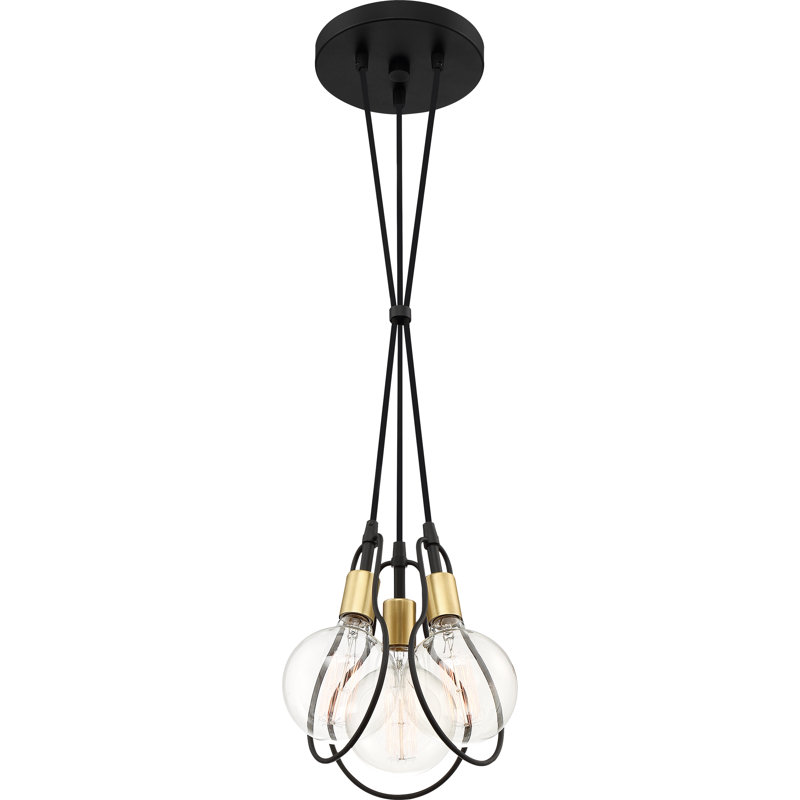 Luminaire suspendu pour grappe 3 lumières Thermopolis