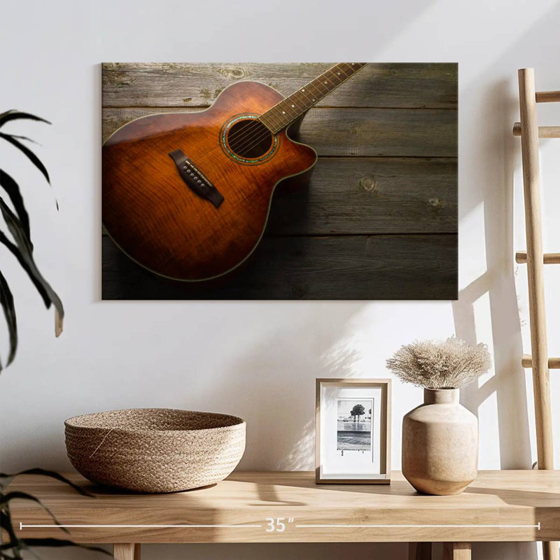 Abarca Rustic Acoustic Guitar, 30" H x 45" W