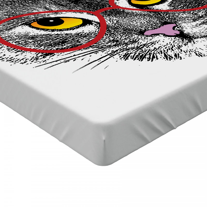 Drap-housse à motif de chat, Drap-housse grand