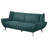 Logan Teal Blue Flared Arm Sofa