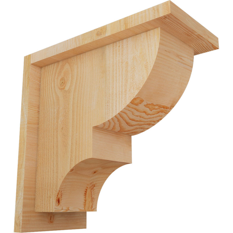 Corbeau Ridgewood avec contre-plaque, H 12 po x l 6 po x P 12 po, Sapin de Douglas, Sciage brut