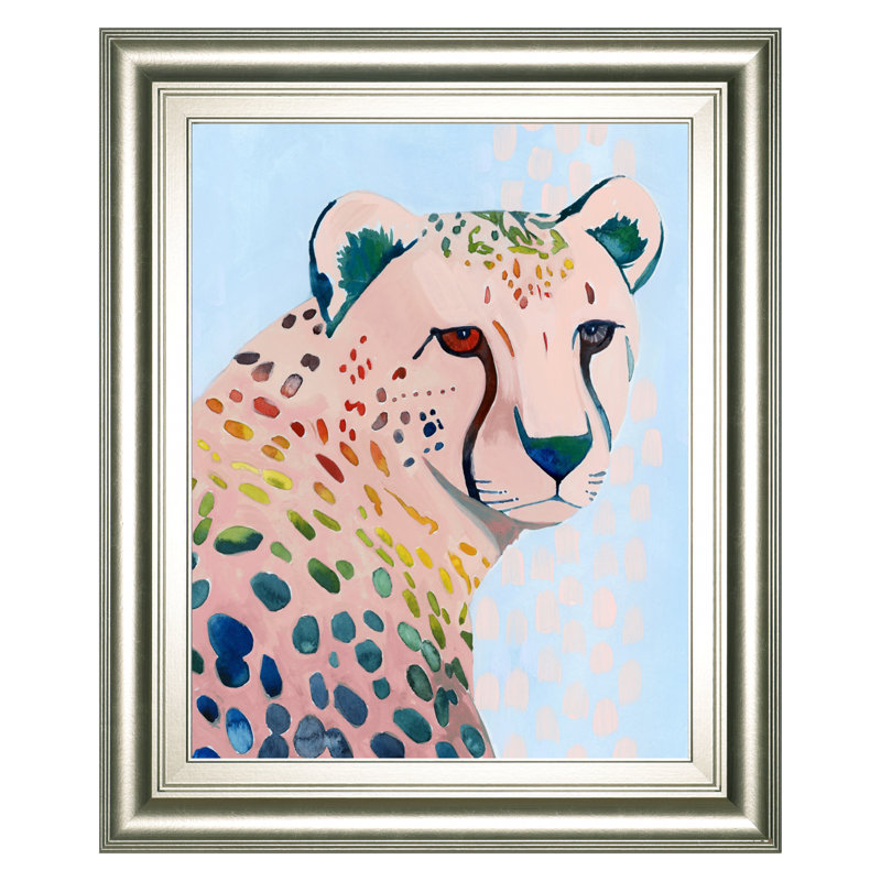 Art mural Jungle Spectrum III - 22 po x 26 po - Cadre argenté