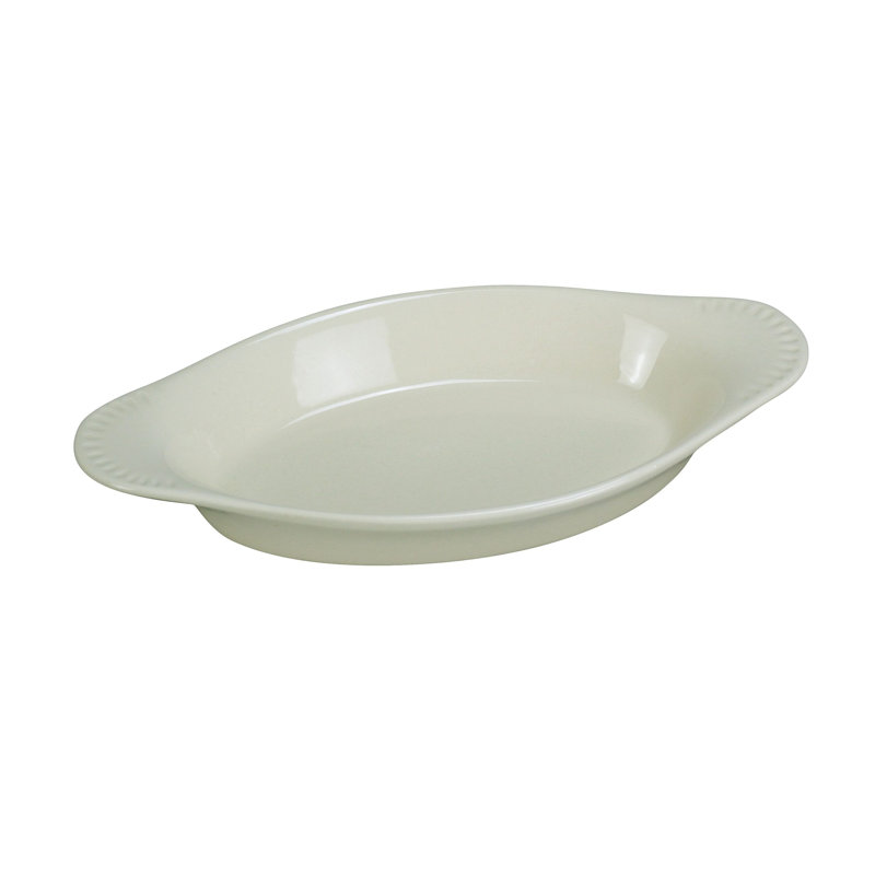 Yanco Accessoires porcelaine galloise ovale Rarebit, Blanc