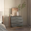 Commode, 3 tiroirs, 1 tablette