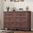 Chic 6-Drawer Wooden Dresser, 47" Wide Storage Cabinet-1655323405