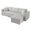 Canapé pour 3 personnes avec repose-pieds hydraulique Soft