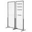 Ensemble de 2 panneaux de présentation robustes Gridwall - 24 po x 68 po, supports de vente au détail au sol avec base stable pour le magasin et l'artisanat