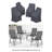  Artu Patio Chair Covers, Set Of 4, Water-Repellent UV-Resistant Polyester For Sling Outdoor Chairs
