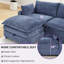 Canapé en chenille de 80,2 po de largeur avec accoudoirs carrés-91782131