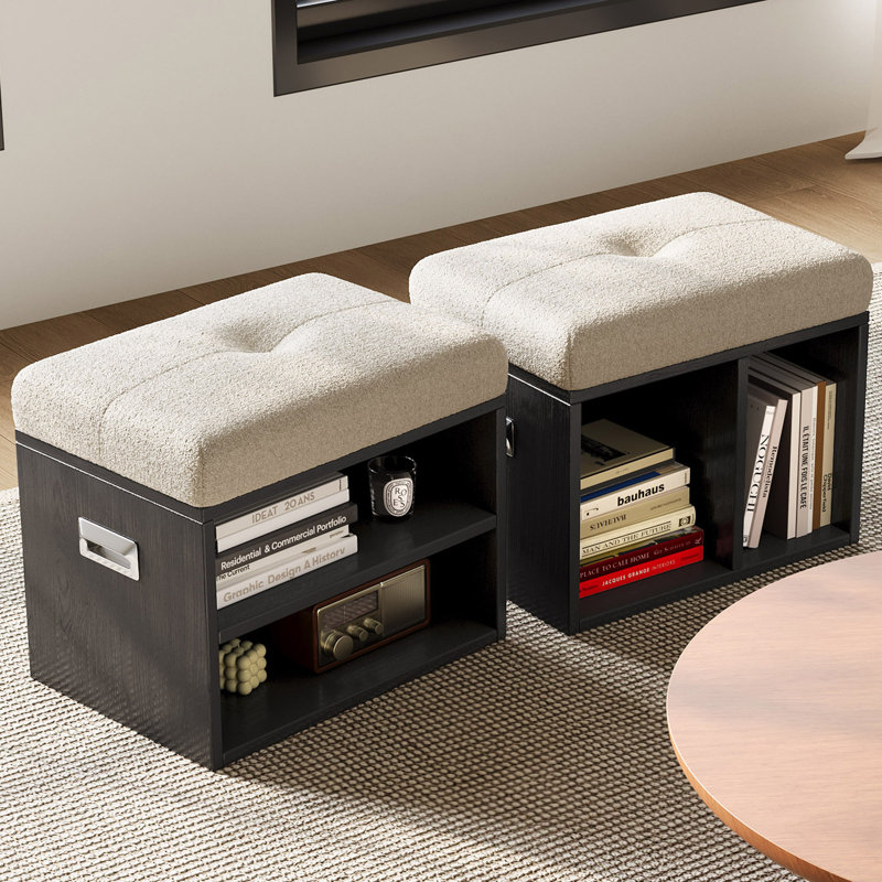 Polyester Upholstered Storage Bench