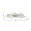 Sagebrook Home's Kelsi Quartz-Inspired 20" White Resin Tray - Perfect for Elegant Table Settings