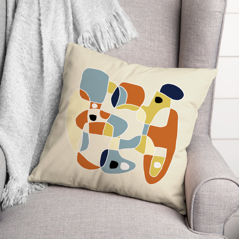  Jumble Square Pillow Cover & Insert