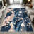 1PC Abstract Muted Navy Blush Irregular Spot Pattern area rugs for Living Room, Soft and Comfortable, Suitable for all seasons, easy-to-maintain, machine washable Indoor floor mat, Under Table Farmhouse suitable for dining room, bedroom, entryway,-129131646