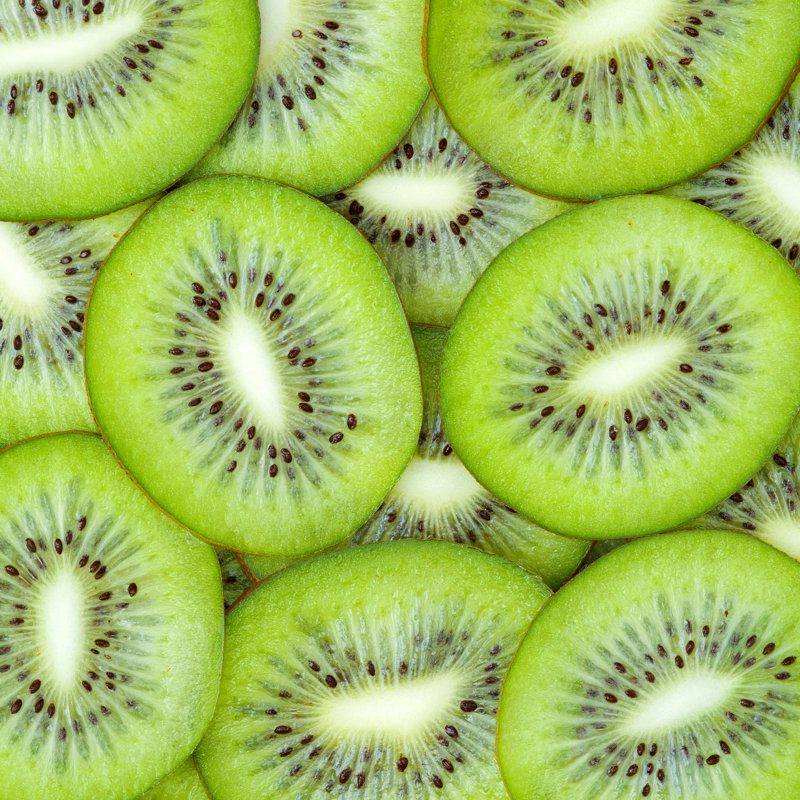 Kiwi Pattern Background by Chengyuzheng - Wrapped Canvas Print, 30cm H x 30cm W