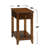 Wooden Rectangular Top With One Drawer, Walnut