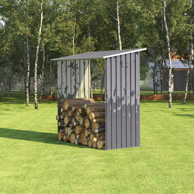164 W x 71 D Metal Log Store