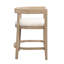Tabouret de comptoir en bois d'hévéa Gurseese-875389646-884158200