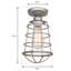 Diaundra Steel Semi Flush Mount-21350153
