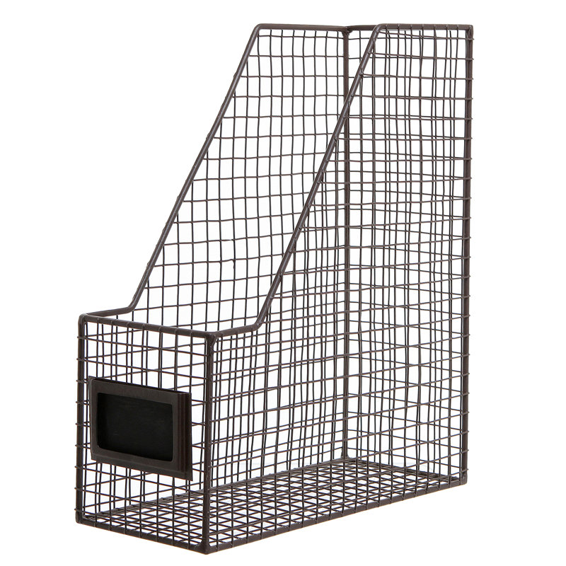 Alisha Metal Office Document File Organiser with Chalkboard Label