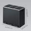 Steel Step On and Odour Seal Multi-Compartment Rubbish & Recycling Bin - 14.27 L-58265601