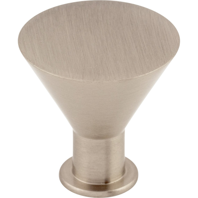 Cocktail 1 3/16" Diameter Round Knob, Brushed Satin Nickel