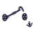 Black Wrought Iron Cabin Hooks