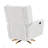 Power Recliner Chair With 360° Swivel, Boucle Upholstered Comfort And Gold 5 Star Base For Modern Relaxation-1465145825
