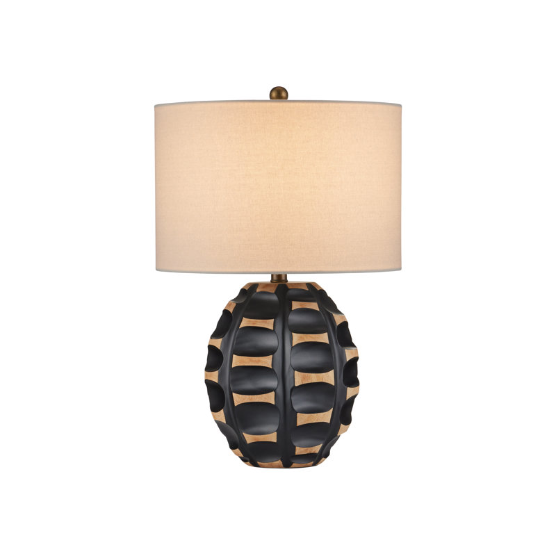 Betel Nut Table Lamp, Black
