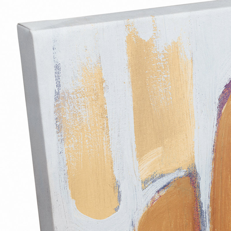 " Orange Blue Abstract " Painting Print