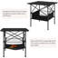 Table de camping pliante en acier Kahlina